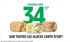 Intermarché Hyper Sur toutes les glaces carte d'or offre