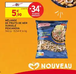 Intermarché Hyper Mélange de fruits de mer surgelé pescanova offre