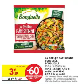 Intermarché Hyper La poêlée parisienne surgelée bonduelle offre