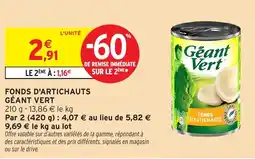 Intermarché Hyper Fonds d'artichauts géant vert offre