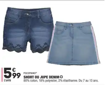 ALDI Short ou jupe denim offre