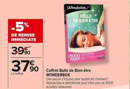 Carrefour Market WONDERBOX Coffret Bulle de Bien-être offre