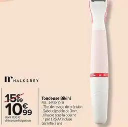 Carrefour Market NALK & REY Tondeuse Bikini offre