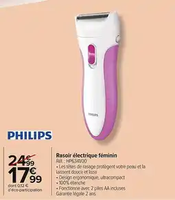 Carrefour Market PHILIPS Rasoir électrique féminin offre
