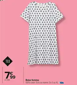 Carrefour Market TEX Robe femme offre