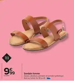 Carrefour Market TEX Sandale femme offre