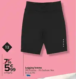 Carrefour Market TEX Legging femme offre