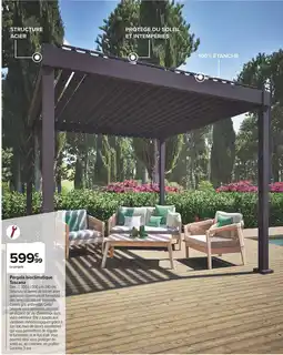Carrefour Market Pergola bioclimatique Toscana offre
