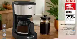 Carrefour Market TEFAL Cafetière filtre Equinox inox offre