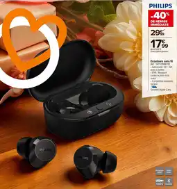 Carrefour Market PHILIPS Ecouteurs sans fil offre