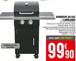 Brico Cash Barbecue au gaz 2 brûleurs offre
