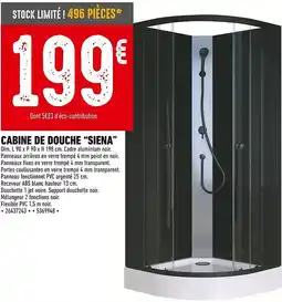 Brico Cash Cabine de douche “siena" offre
