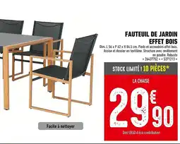 Batkor Fauteuil de jardin effet bois offre