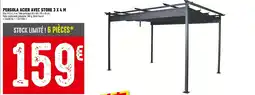 Batkor Pergola acier avec store 3 x 4 m offre