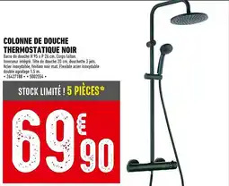 Batkor Colonne de douche thermostatique noir offre