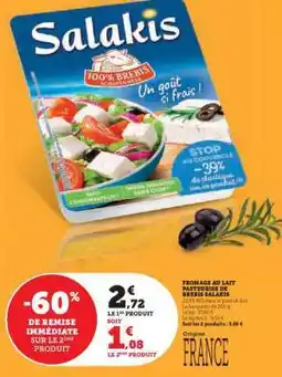 U Express Salakis Fromage au Lait Pasteurisé de Brebis offre