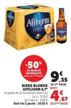 U Express Bière Blonde Affligem 6,7° offre
