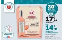 U Express CORSE AOP Rosé ISULA ROSA U offre