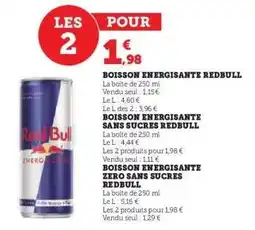 U Express Boisson Energissante Redbull offre