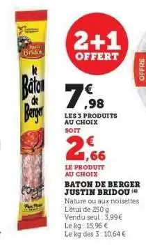 U Express Bâton De Berger Justin Bridou offre