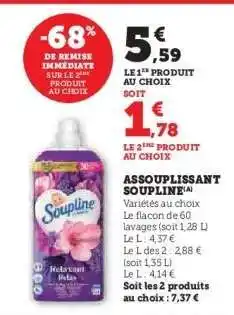 U Express Assouplissant Soupline offre