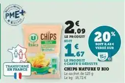 U Express CHIPS NATURE U BIO offre