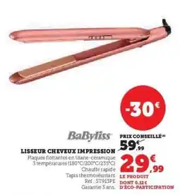 Super U Lisseur Cheveux Impression offre