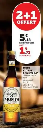 Super U BIERE BLONDE 3 MONTS 8,5° offre