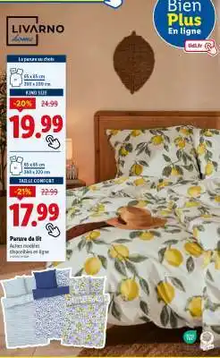 Lidl Parure de lit KING SIZE offre
