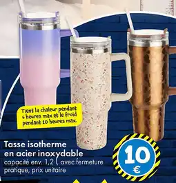 TEDi Tasse isotherme en acier inoxydable offre