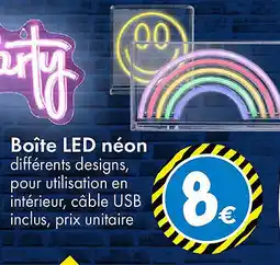 TEDi Boîte LED néon offre