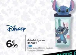 Carrefour Gobelet figurine 3D Stitch offre