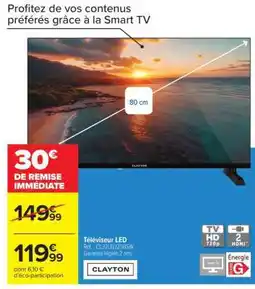 Carrefour Téléviseur LED offre