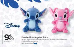 Carrefour Peluche 17cm Angel ou Stitch offre