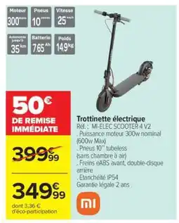 Carrefour Trottinette électrique offre