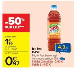 Carrefour Ice Tea OASIS offre