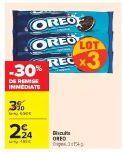 Carrefour Biscuits Oreo offre