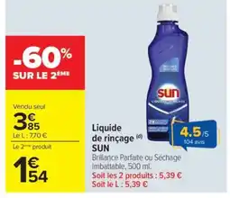Carrefour Liquide de Rinçage Sun offre