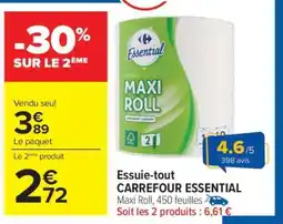 Carrefour Essuie-tout CARREFOUR ESSENTIAL offre