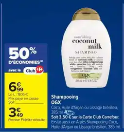 Carrefour Shampooing OGX offre