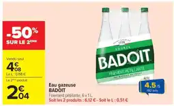 Carrefour Eau gazeuse BADOIT offre