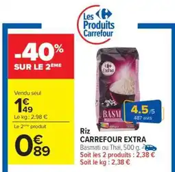 Carrefour Riz CARREFOUR EXTRA offre