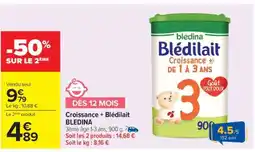 Carrefour Blédilait Croissance offre