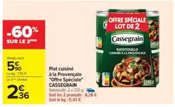 Carrefour Plat cuisiné à la Provençale Offre spéciale CASSEGRAIN offre