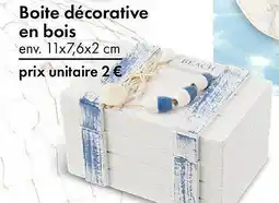 TEDi Boite décorative en bois offre