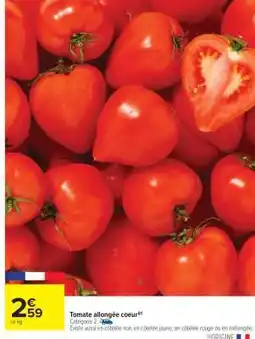 Carrefour Tomate allongée coeur offre