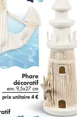 TEDi Phare décoratif env. 9,5x27 cm offre