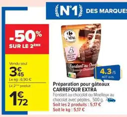 Carrefour Préparation pour gâteaux CARREFOUR EXTRA offre