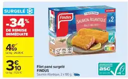 Carrefour Filet pané surgelé FINDUS offre