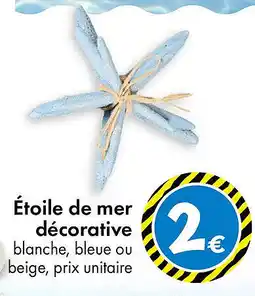 TEDi Étoile de mer décorative offre